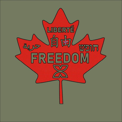 Freedom Maple Leaf  Unisex t-shirt